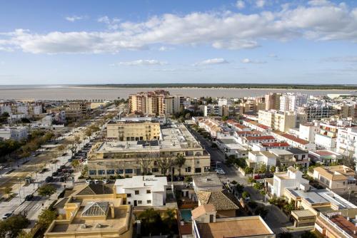 Udsigt fra Hotel Guadalquivir i Sanlucar